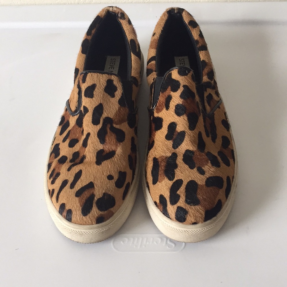 Steve Madden Leopard Ecentric Slip On Sneake